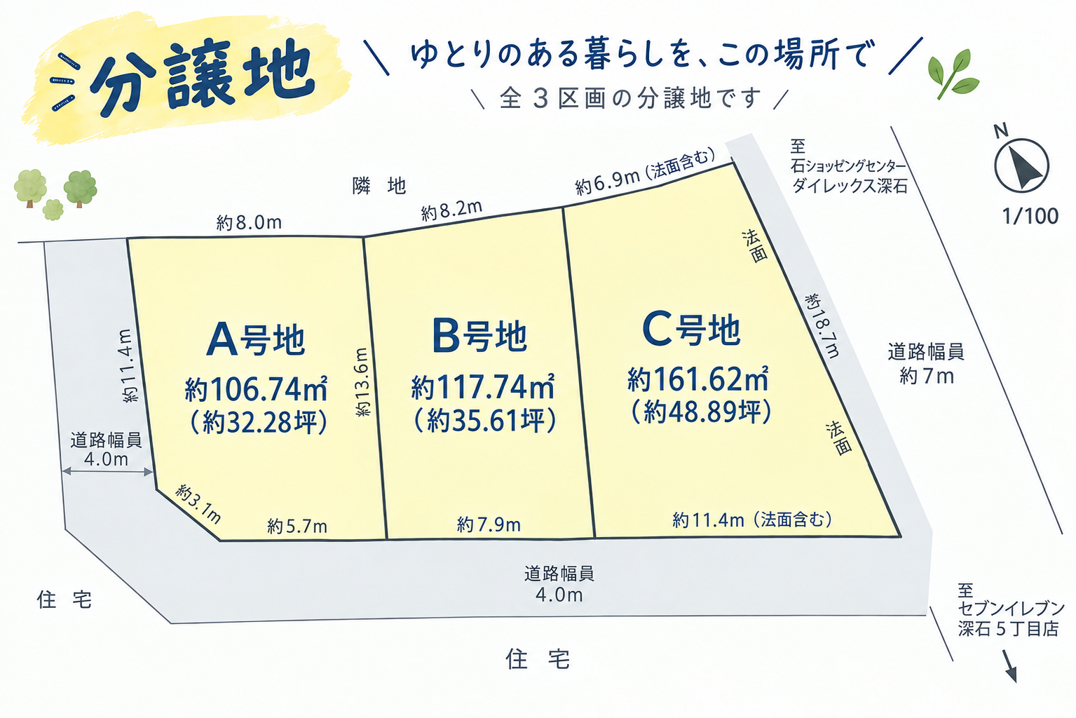 長崎県長崎市滑石５丁目　住宅用地